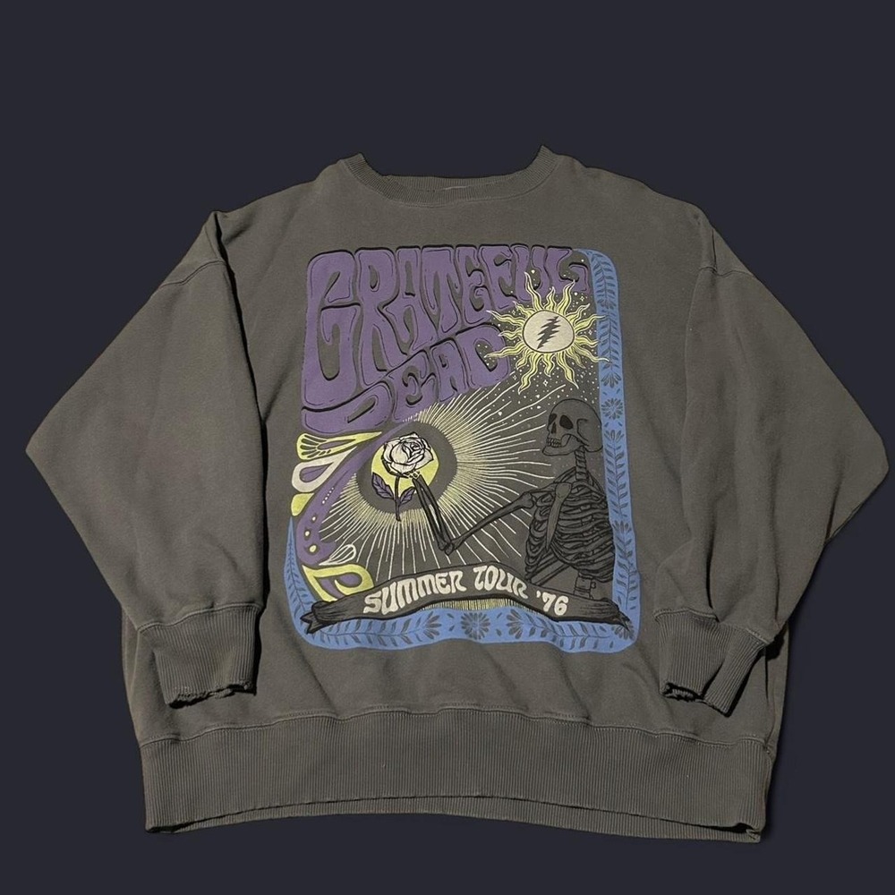 American Eagle Grateful Dead Grey‎ Crewneck Sweatshirt SZ XL